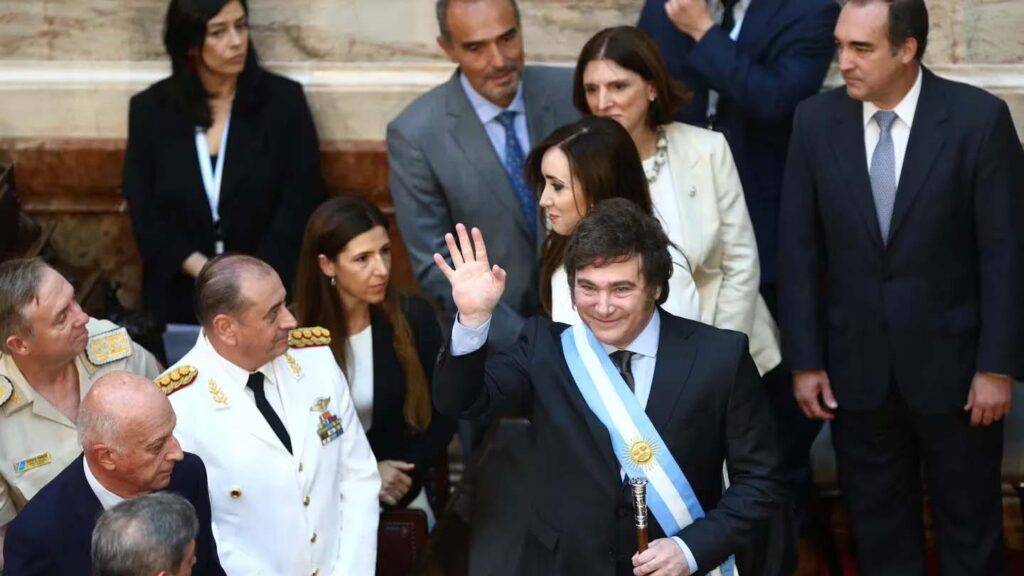 Javier milei presidente de argentina en el congreso